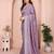 Lavender embellished sequinned designer saree