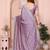 Lavender embellished sequinned designer saree