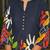 Blue floral printed co-ord set for women