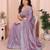 Lavender embellished sequinned designer saree