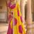 Multicolor bandhani zari silk blend designer saree