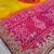 Multicolor bandhani zari silk blend designer saree