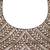 Beige ethnic motifs sequinned organza heavy work saree