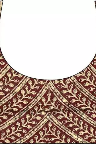 Maroon embellished sequinned organza heavy work saree