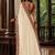 Off white floral embroidered poly chiffon saree