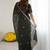 Olive ethnic motifs embroidered pure georgette heavy work saree