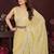 Yellow embellished embroidered pure chiffon heavy work saree