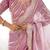 Pink embellished organza saree