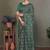 Green ethnic motifs saree