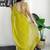 Lime floral embroidered sequinned scallop border saree