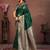 Green green art silk woven design sarees