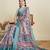 Pink abstract print zari saree with unstitched blouse piece
