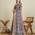 Brown ethnic motifs printed zari saree
