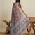 Brown ethnic motifs printed zari saree
