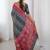 Charcoal bandhani emblelished charcoal pure cotton saree