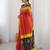 Red zari pure cotton bandhani saree
