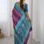 Purple bandhani zari pure cotton bandhani saree