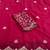 Maroon embellished embroidered poly georgette heavy work saree