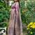 Purple silk blend tussar saree