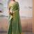 Green women zari tissue saree with blouse piece