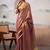 Pink woven design zari tissue saree