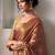 Pink woven design zari tissue saree