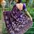 Blue blue woven design silk blend chanderi sarees