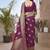 Purple woven design zari banarasi saree