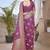 Purple woven design zari banarasi saree
