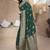 Green woven design zari banarasi saree with unstitched blouse piece