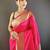 Pink soft silk paithani saree with unstitched blouse piece