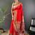 Red soft silk paithani saree with unstitched blouse piece