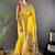 Yellow soft silk paithani saree with unstitched blouse piece