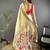 Cream soft silk paithani saree with unstitched blouse piece