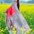 Pink silk blend tussar saree