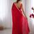 Pink sequinned satin saree