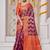 Purple woven design zari banarasi saree