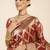 Maroon woven design zari organza saree