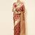 Maroon woven design zari organza saree