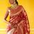 Red woven design zari organza kanjeevaram saree