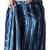 Navy blue striped saree with blouse piece