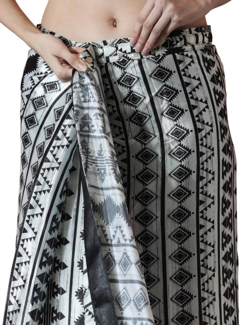 Black silk blend saree
