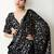 Black silk blend saree
