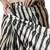 Cream striped silk blend saree