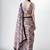 Peach floral printed ready to wear saree