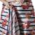 Peach floral printed ready to wear saree