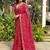 Maroon printed woven cotton sarees