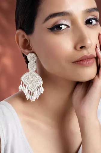 Indian traditional drop & dangle earring festive bollywood jewelry