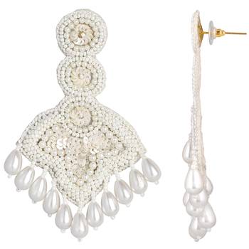 Indian traditional drop & dangle earring festive bollywood jewelry 5