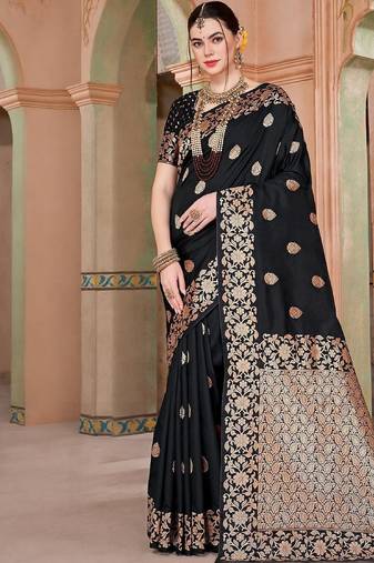 Black black kanjeevaram sarees